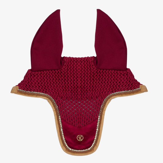 PSOS Ear Bonnet Vintage Monogram, Midnight Fuchsia