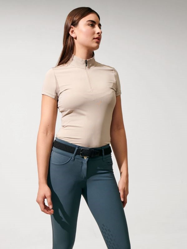 PSOS Everly S/S Shirt, Grey Beige