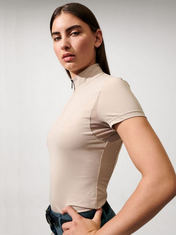 PSOS Everly S/S Shirt, Grey Beige