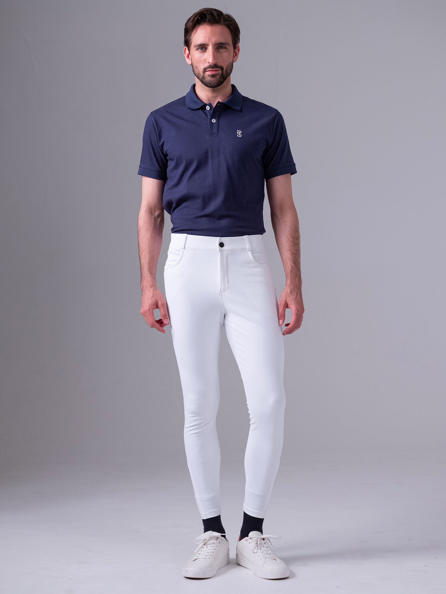 PSOS Brady Breeches Half Grip, White