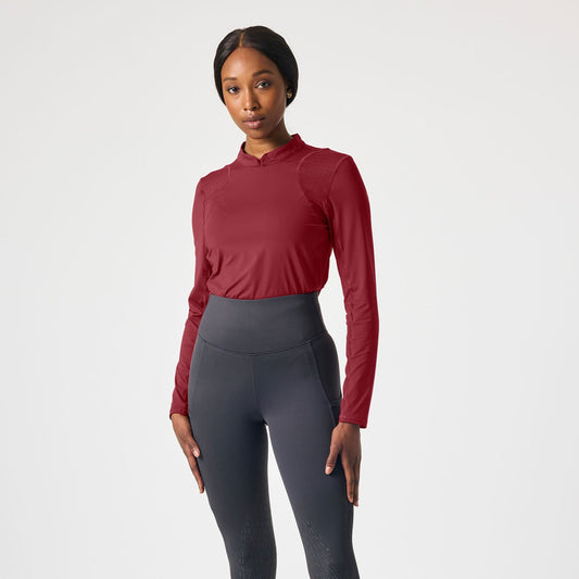 PSOS Claire Long Sleeve Airflow Top Midnight Fuchsia