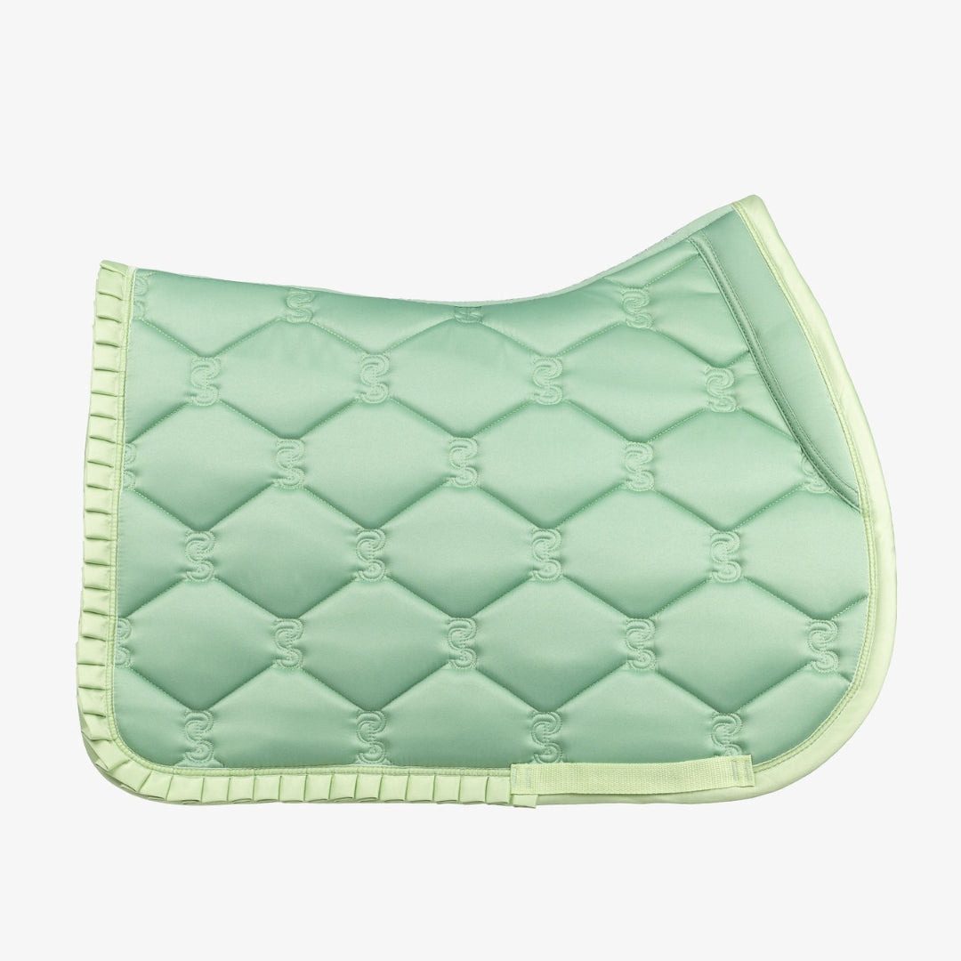 PSOS Jump Saddle Pad Ruffle, Sage Green