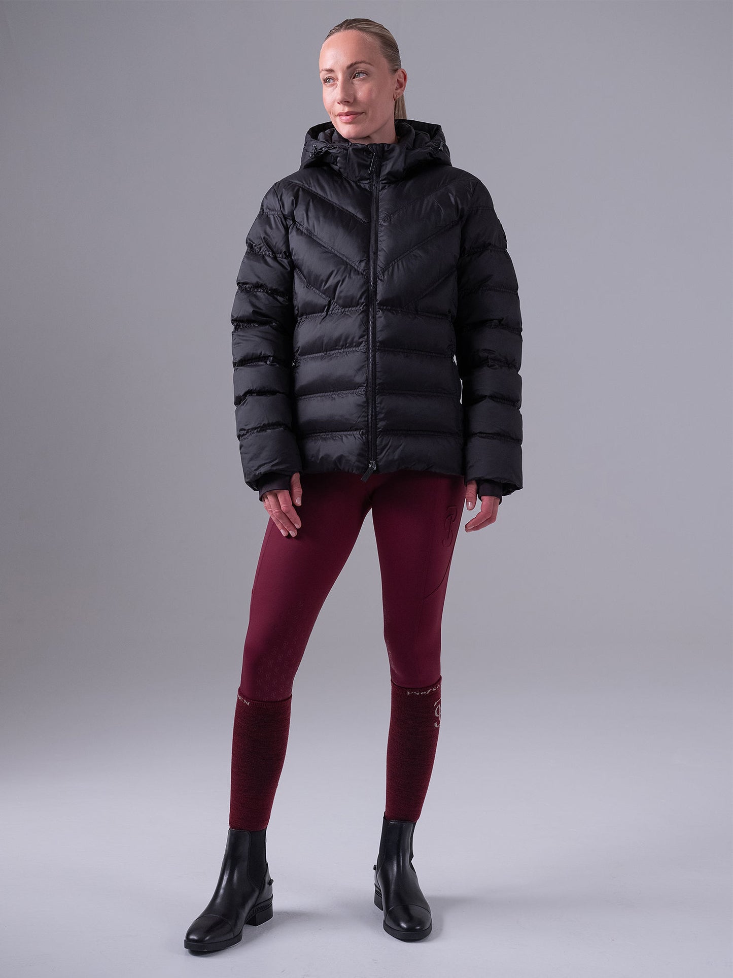 PSOS Penelope Puffer Jacket, Black