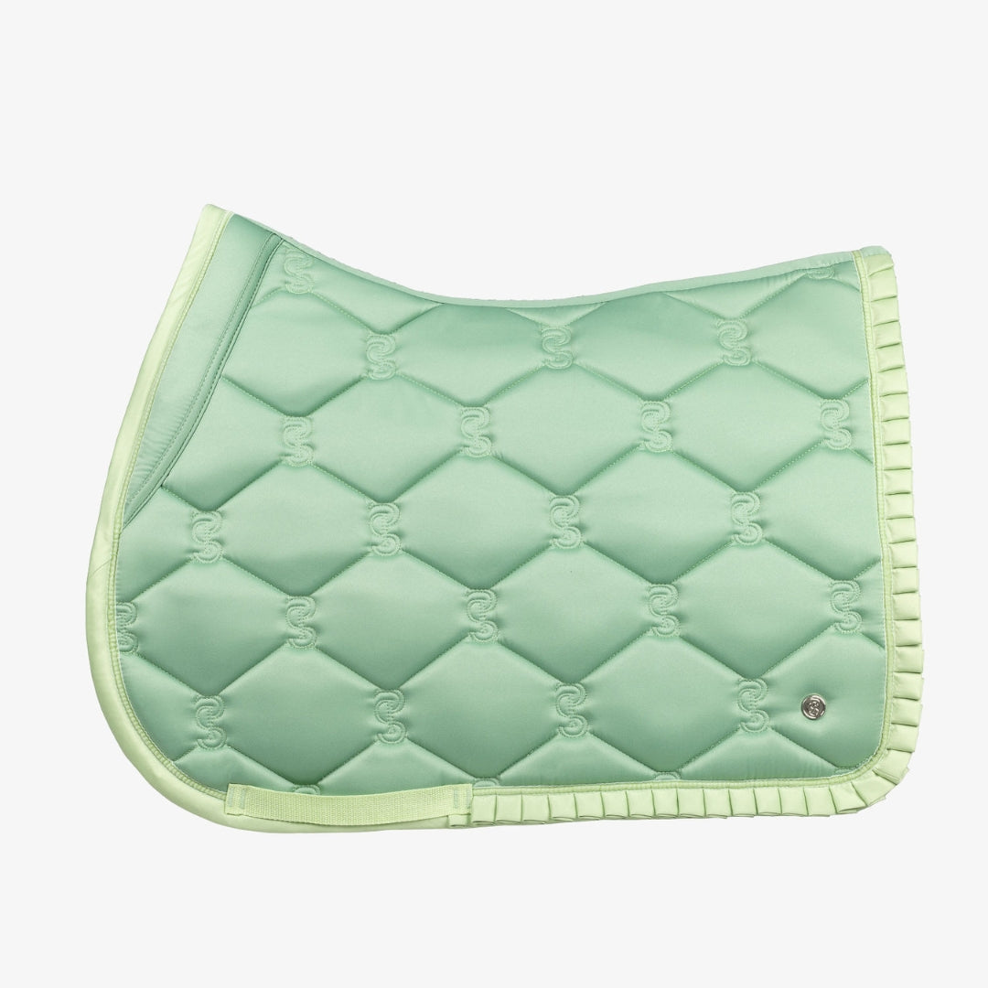 PSOS Jump Saddle Pad Ruffle, Sage Green