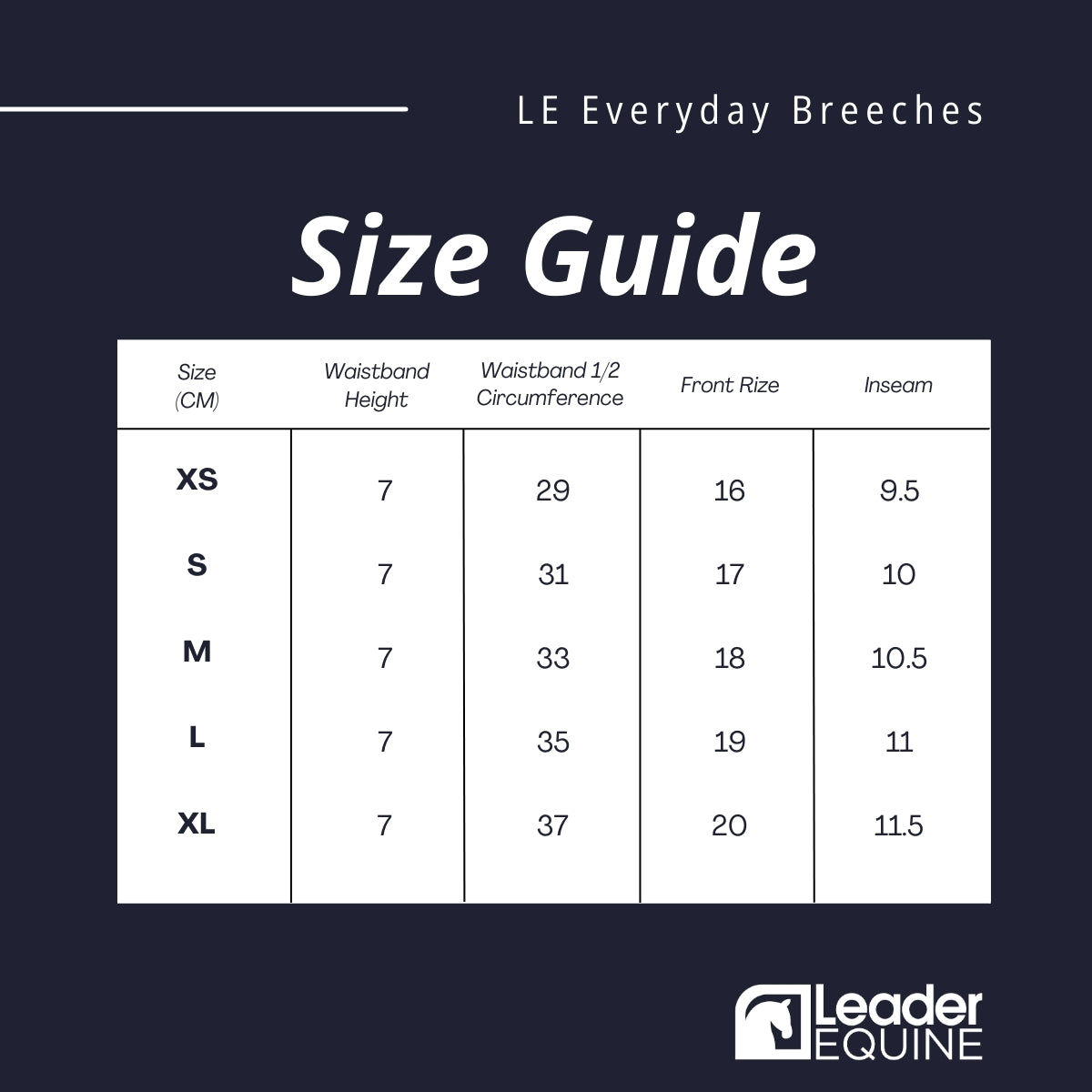 LE Everyday Hybrid Breeches Full Seat