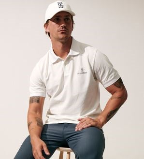 PSOS Lucas SS Pique Polo Mens, White