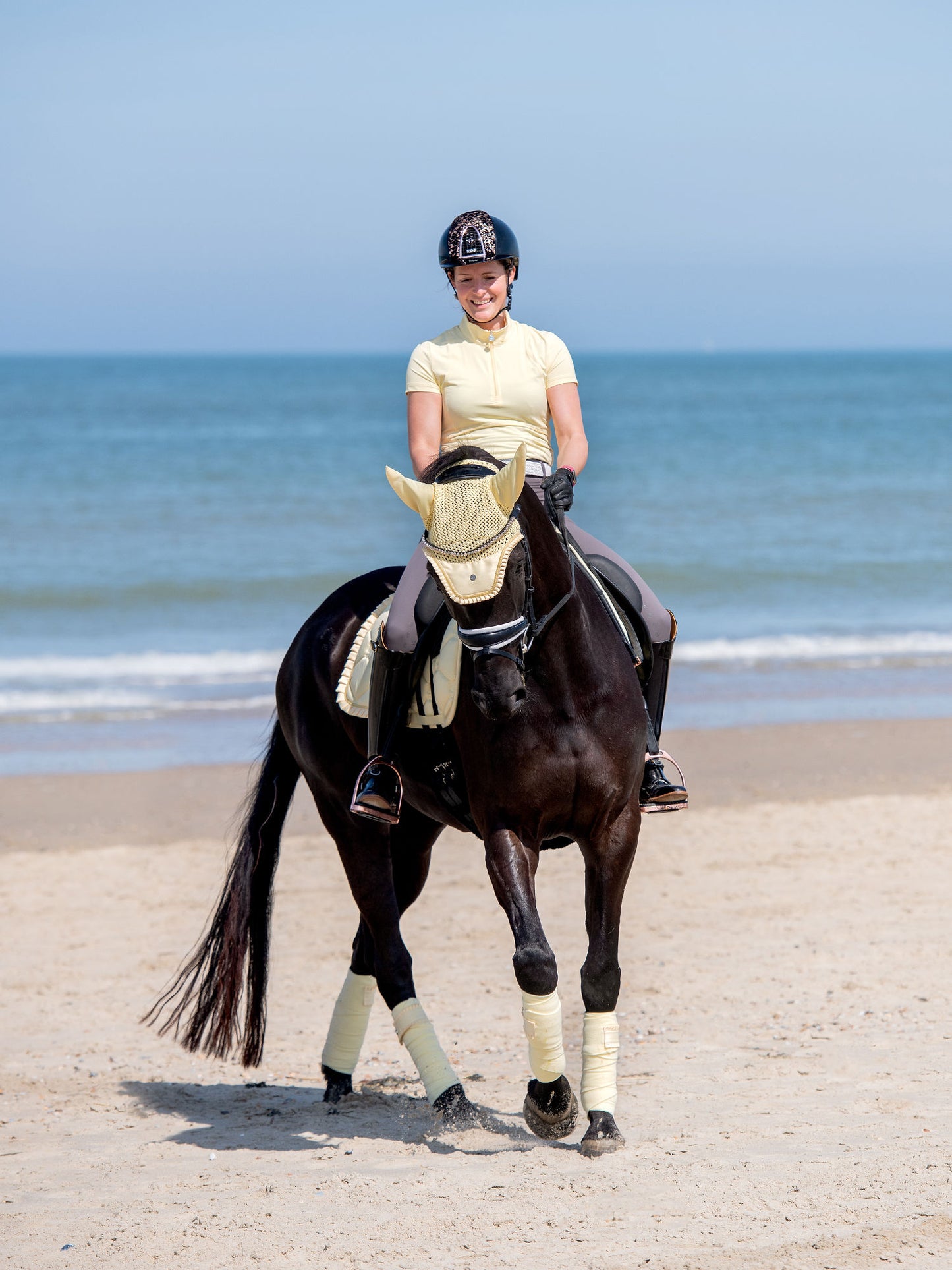 PSOS Dressage Saddle Pad Ruffle, Sunlight