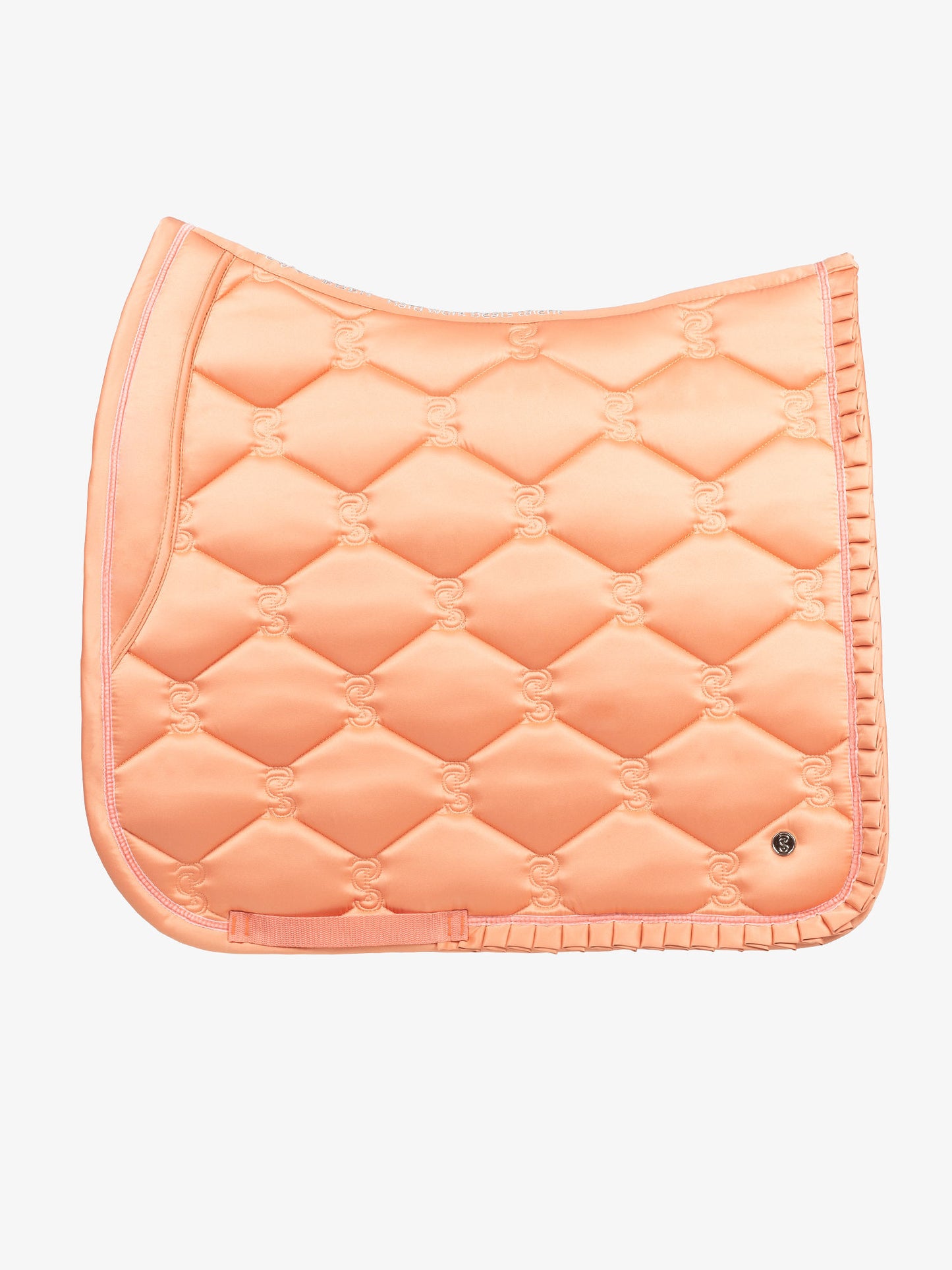 PSOS Dressage Saddle Pad Ruffle, Coral