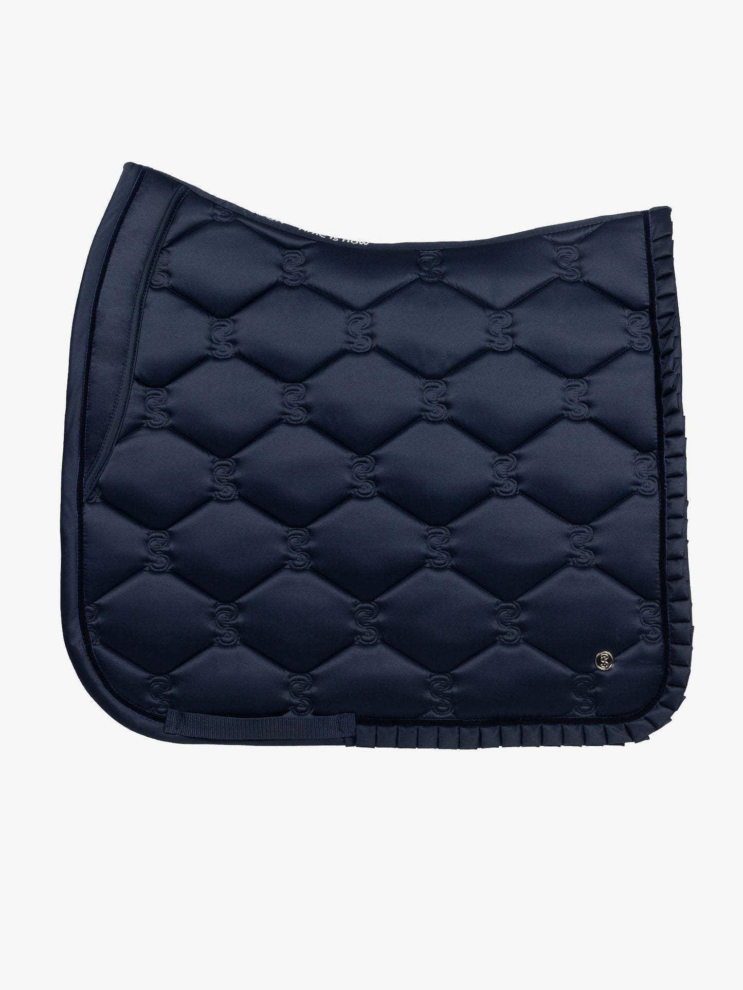 PSOS Dressage Saddle Pad Ruffle, Navy