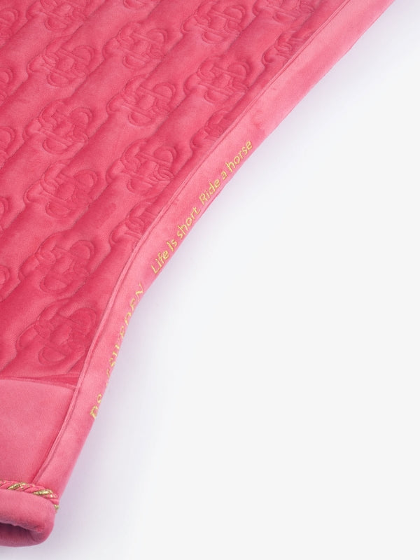 PSOS Jump Pad Velvet Monogram, Scarlet Pink