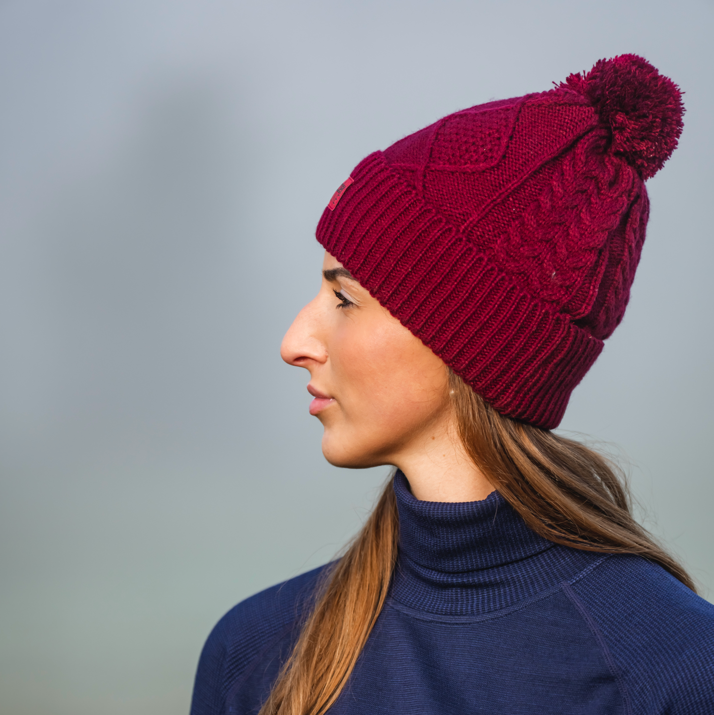 LE Knitted Beanie with Fleece Lining