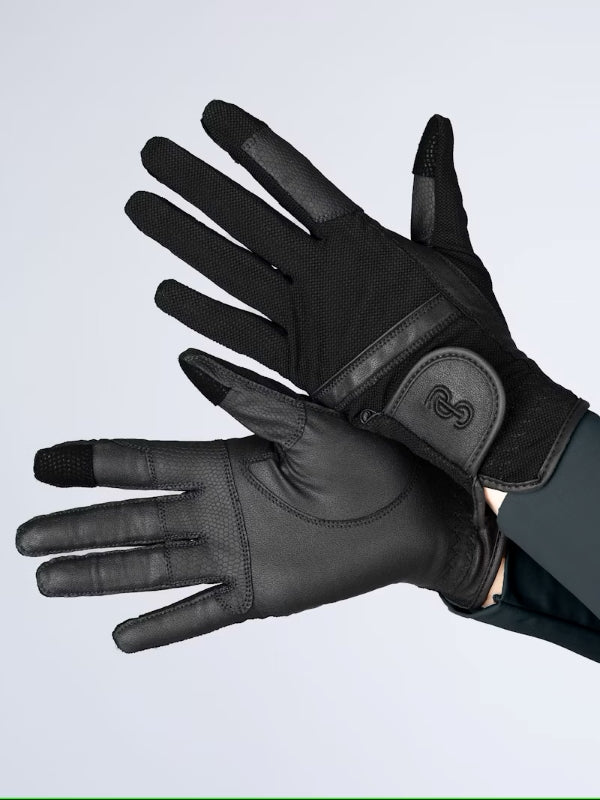 PSOS Mesh Riding Gloves, Black