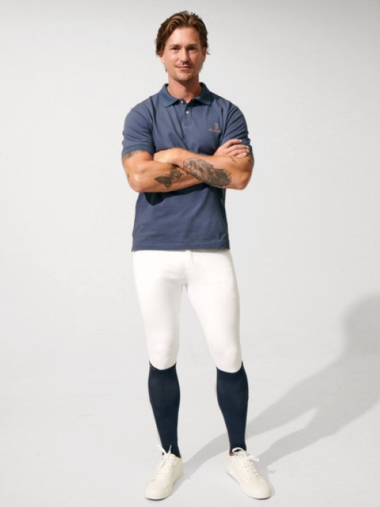 PSOS Capis Breeches Men's Half Grip, White