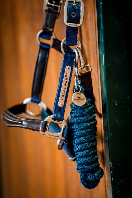 Horseware Signature Lead Rope, Navy/Hunter Green