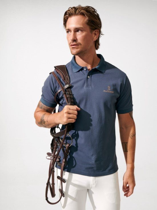 PSOS Lucas SS Pique Polo Mens, Storm Blue