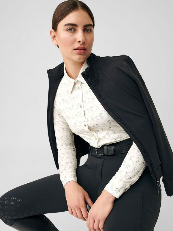 PSOS Estelle Running Horse L/S Shirt, Off White