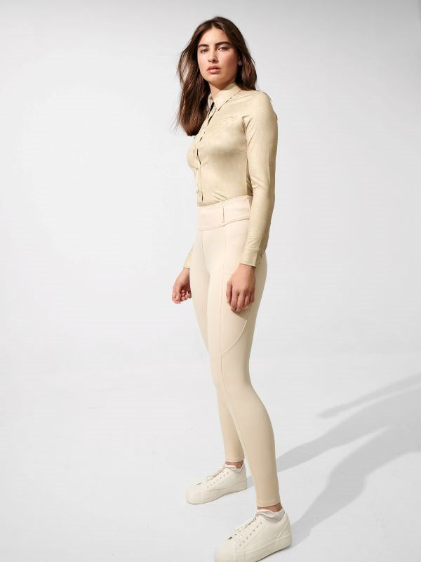 PSOS Katja Tights Half Grip, Dark Ivory