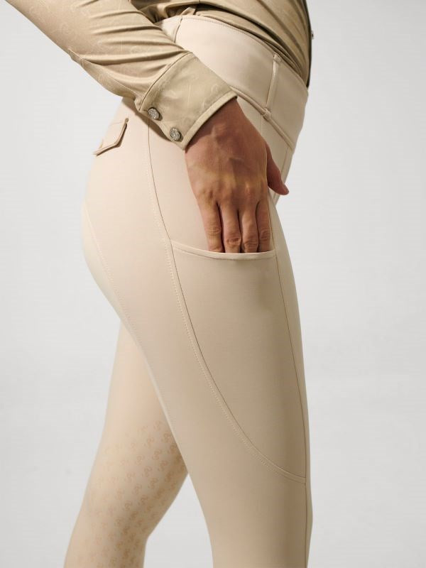 PSOS Katja Tights Half Grip, Dark Ivory