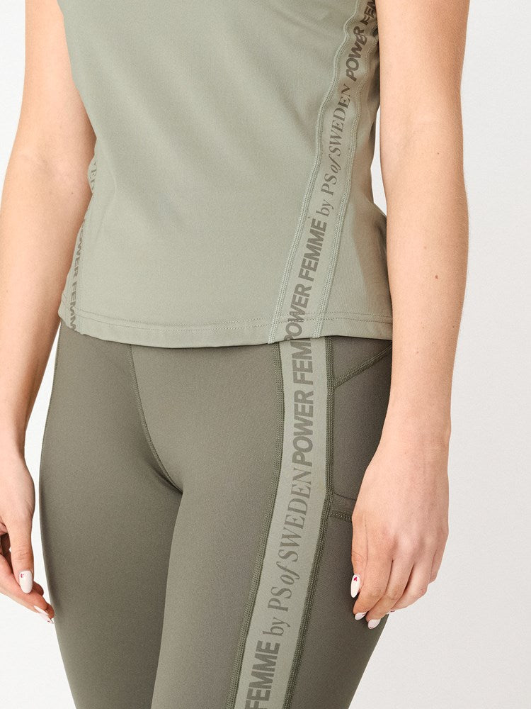 PSOS Enya Sleeveless Base Layer, Khaki Green