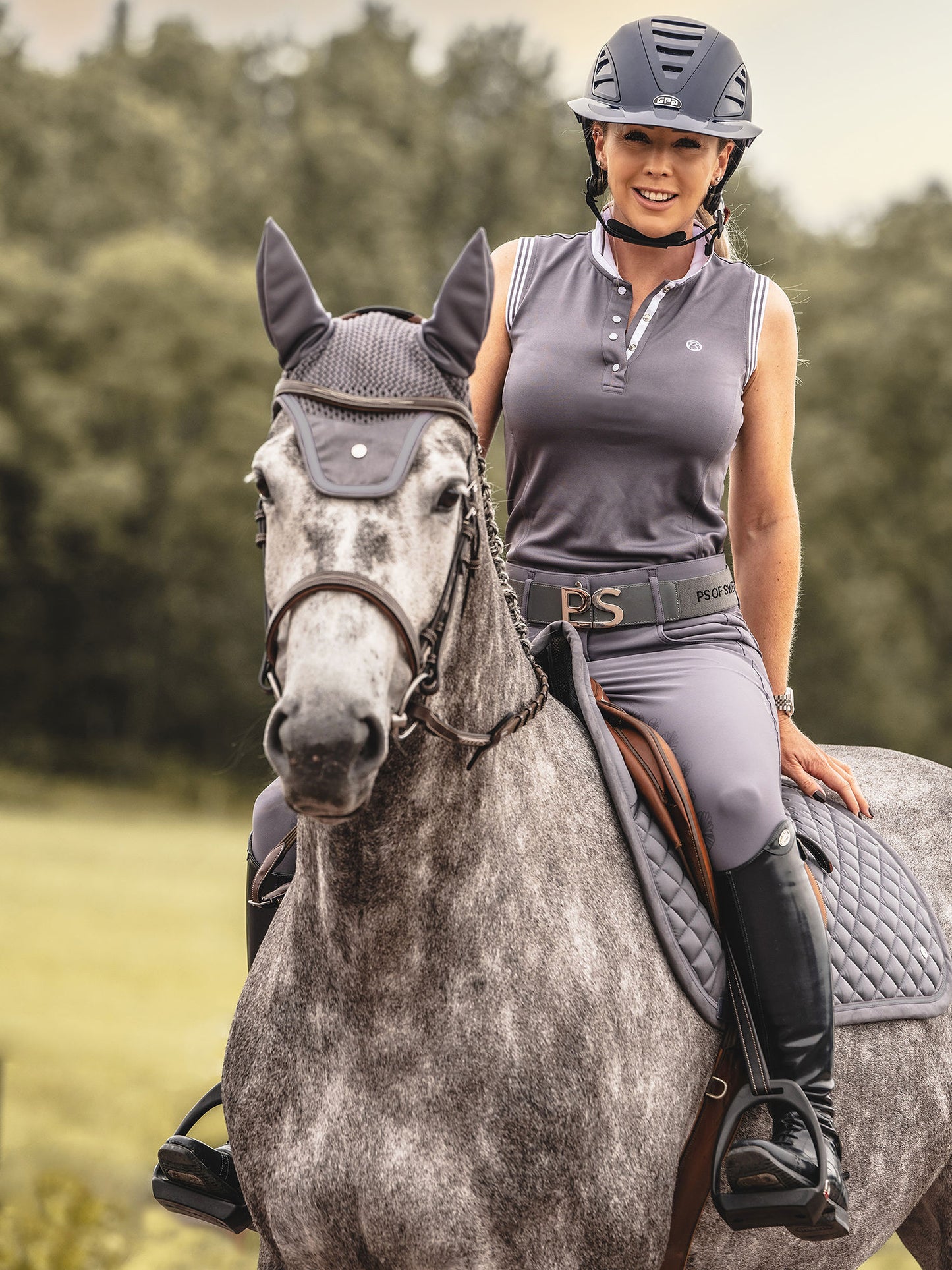PSOS Charlie Breeches Half Seat Grey