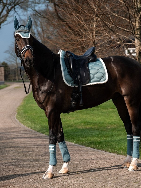 PSOS Dressage Ruffle Pearl, Steel Blue