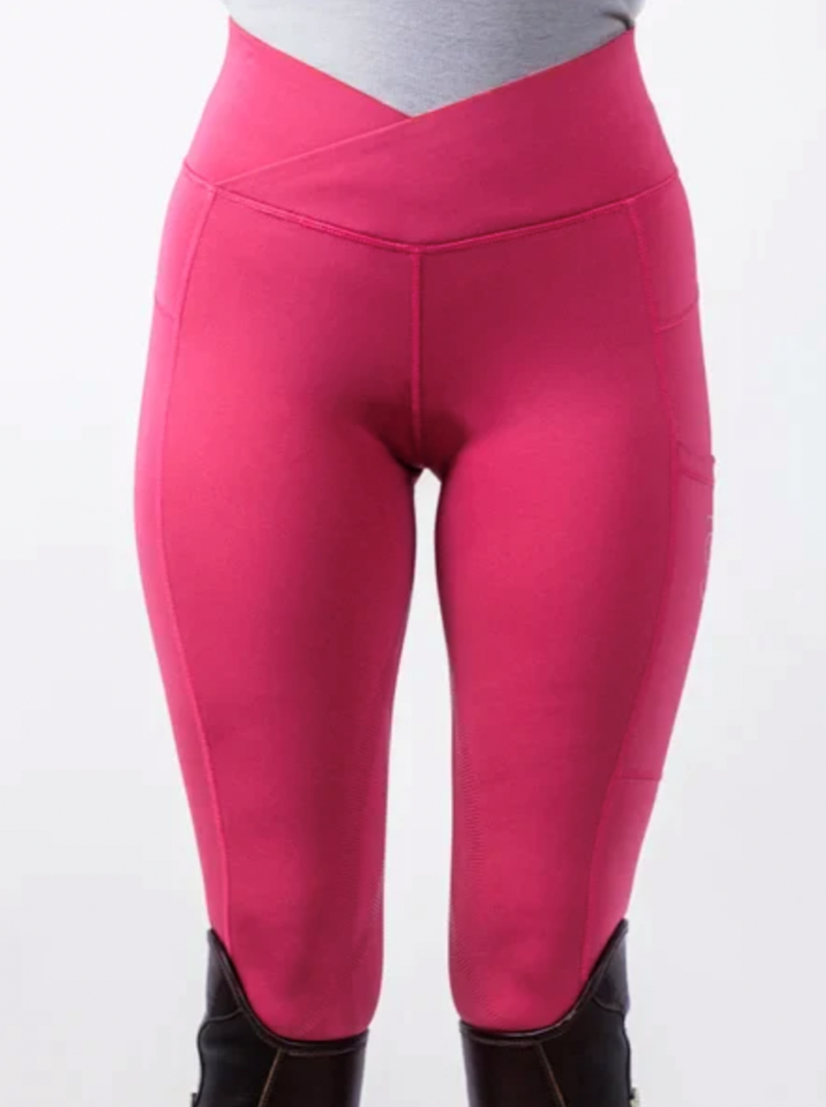 PSOS Jocelyn Tights Berry Pink Final Sale – Leader Equine