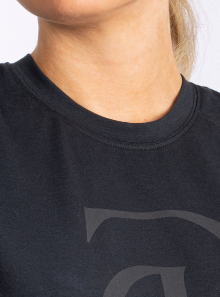PSOS Signe Cotton Tee, Black