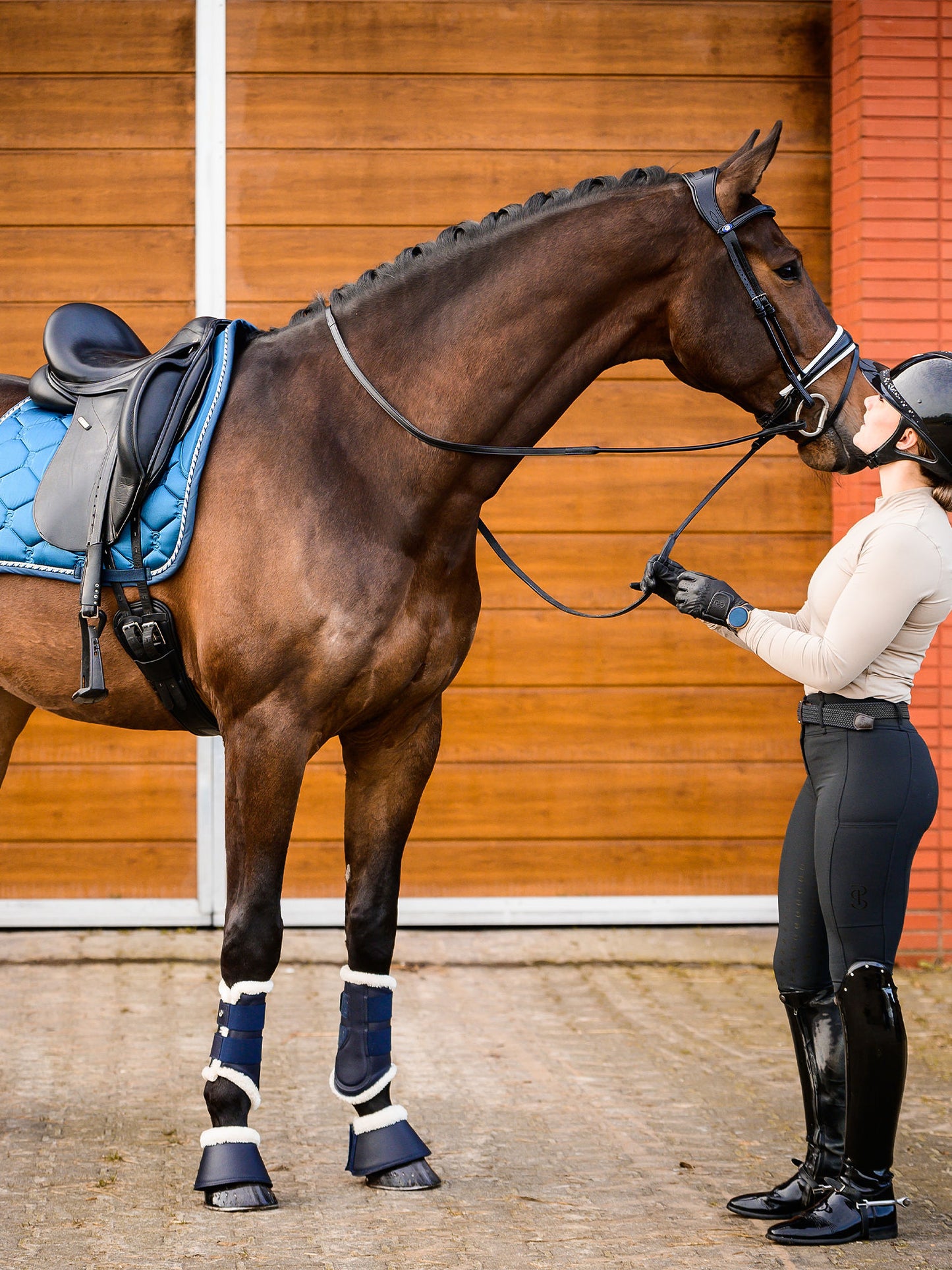 PSOS Dressage Saddle Pad Signature, Mirage Blue
