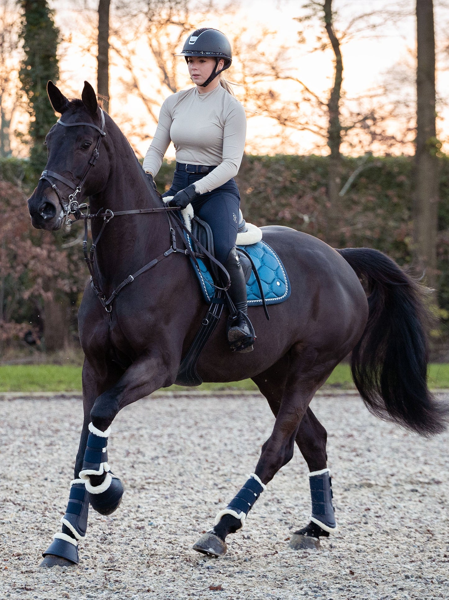 PSOS Jump Saddle Pad Signature, Mirage Blue