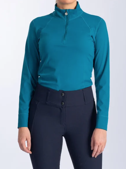 PSOS Wivianne L/S Base Layer, Petrol Blue