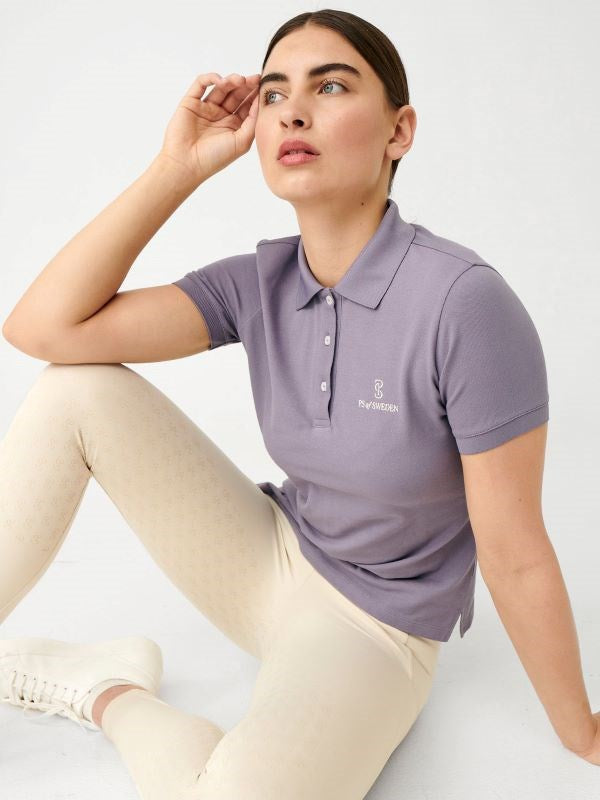 PSOS Lewis S/S Pique Polo, Lavender Grey