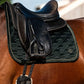 PSOS Dressage Pad Velvet Monogram, Midnight Green