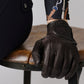 PSOS Leather Riding Gloves, Coffee