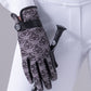 PSOS Monogram Riding Gloves, Black