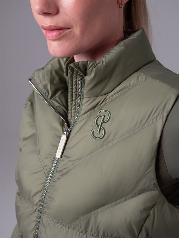 PSOS Lucy Puffer Vest, Vintage Green