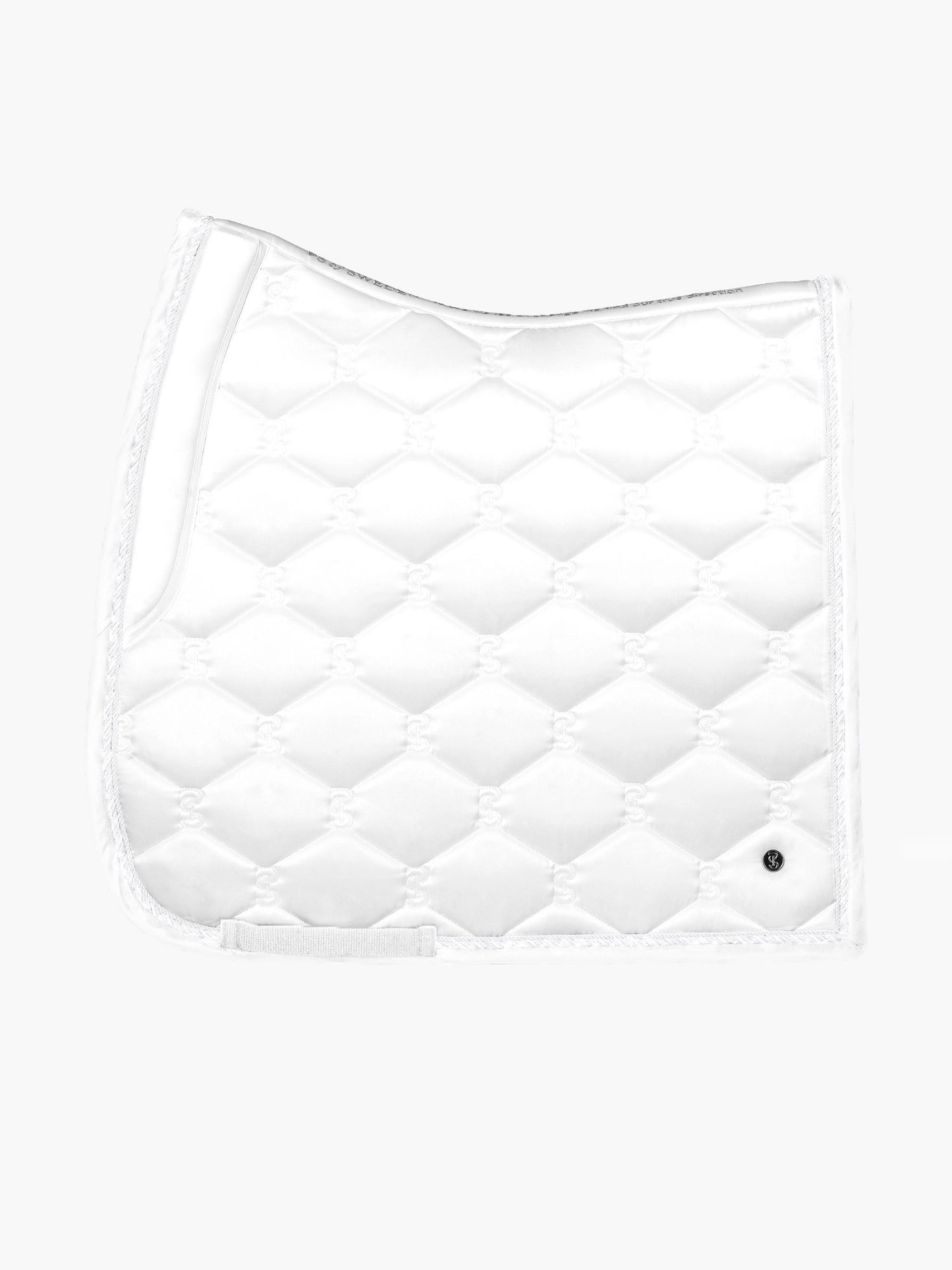 PSOS Dressage Pad Signature, White w/ White Trim