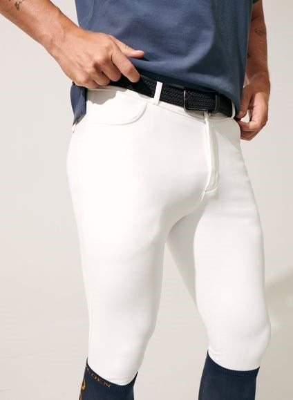 PSOS Capis Breeches Men's Half Grip, White