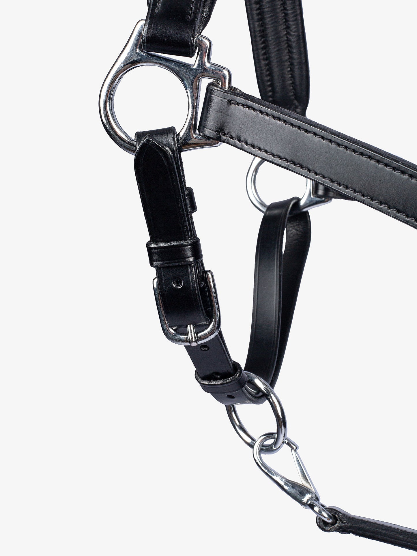 PSOS Leather Halter, Black