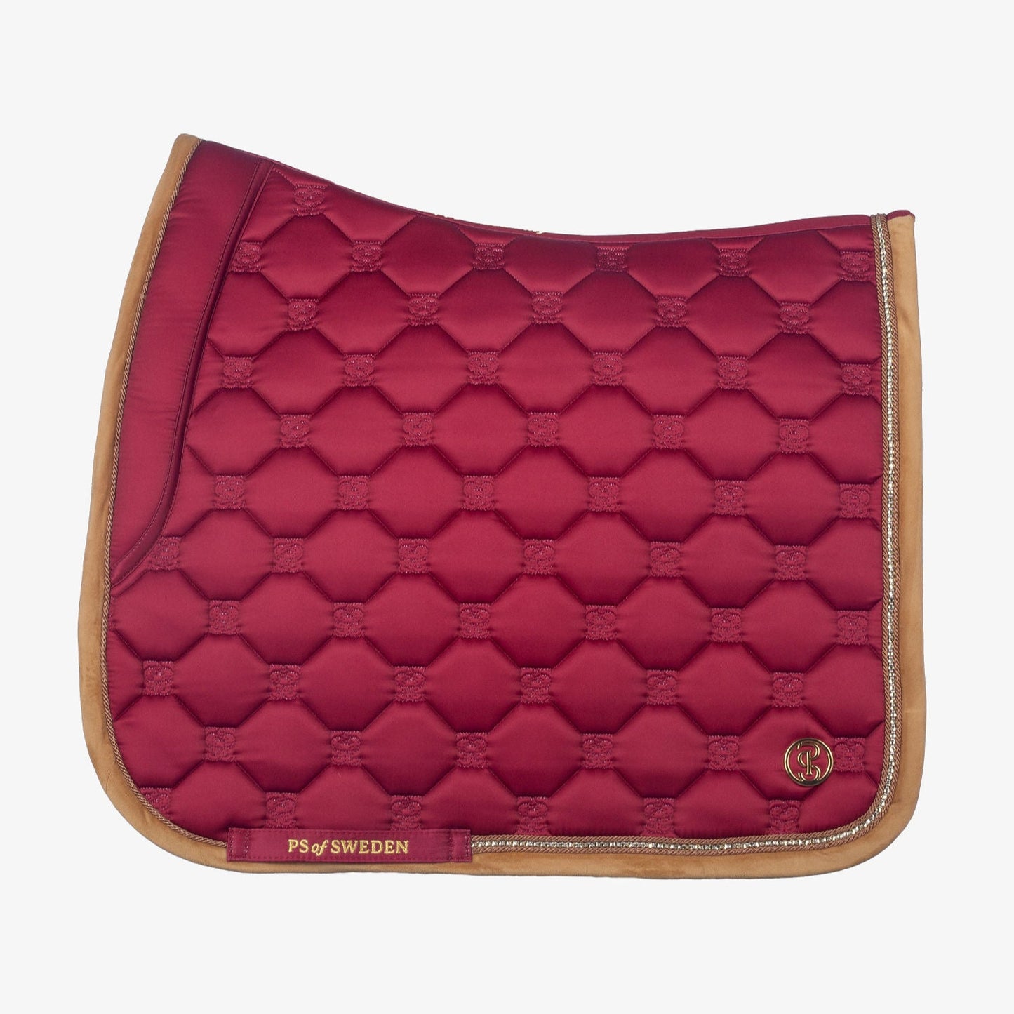PSOS Dressage Pad Vintage Monogram, Midnight Fuchsia