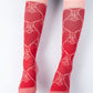 PSOS Signature Heart Socks, Red Heart
