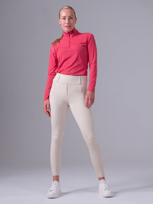 PSOS Toska L/S Base Layer, Scarlet Pink