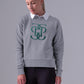 PSOS Karla Monogram Sweatshirt, Grey Melange