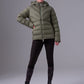 PSOS Penelope Puffer Jacket, Vintage Green