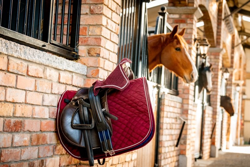 Horseware Signature Jumping Pad, Burgundy