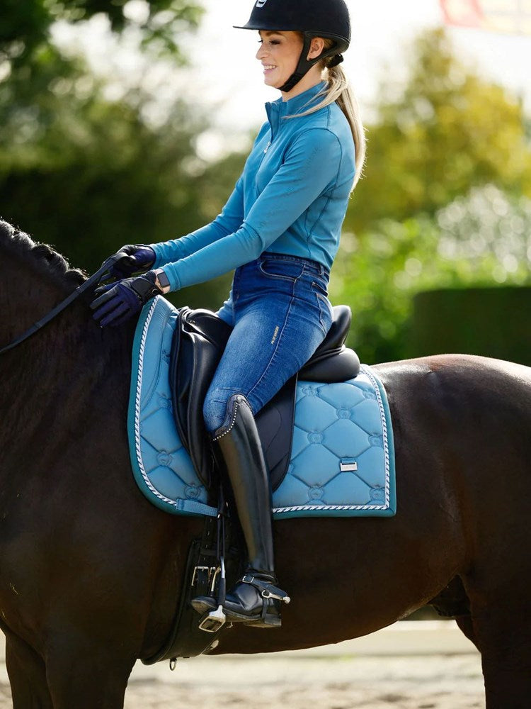 PSOS Dressage Pad Monogram, Petrol