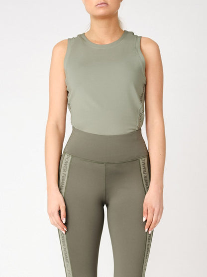 PSOS Enya Sleeveless Base Layer, Khaki Green