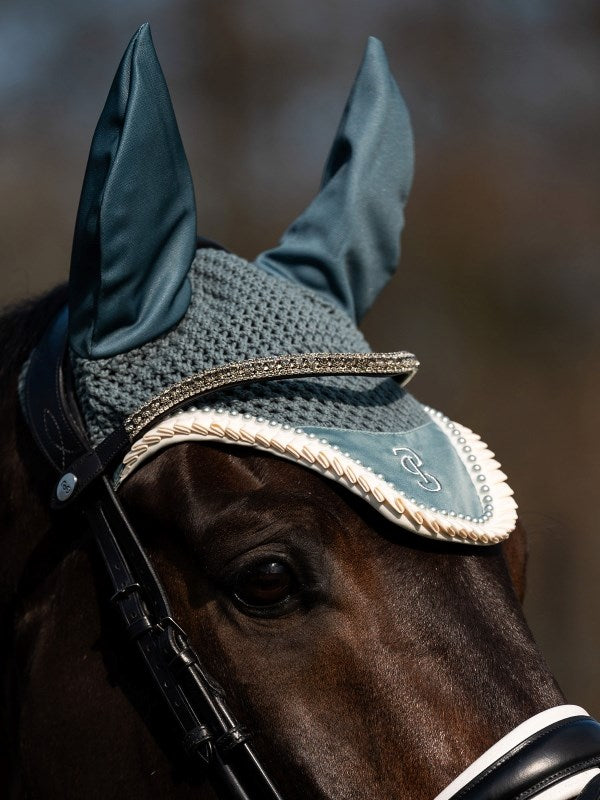 PSOS Fly Hat Ruffle Pearl, Steel Blue