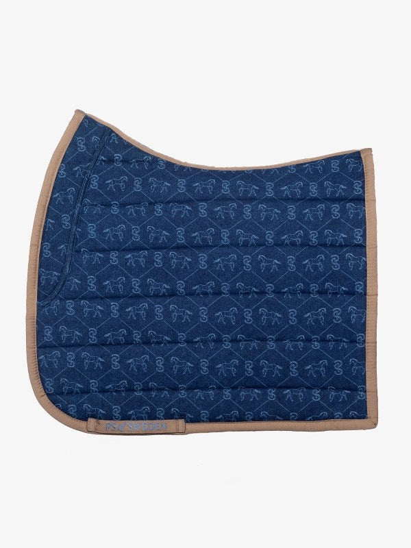 PSOS Dressage Pad Running Horse, Denim