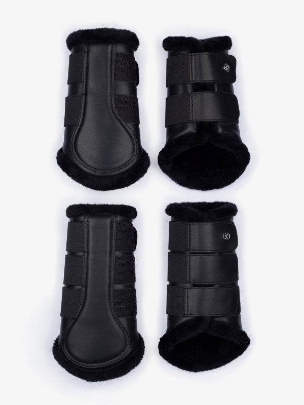 PSOS Premium Brushing Boots, Black w/ Black