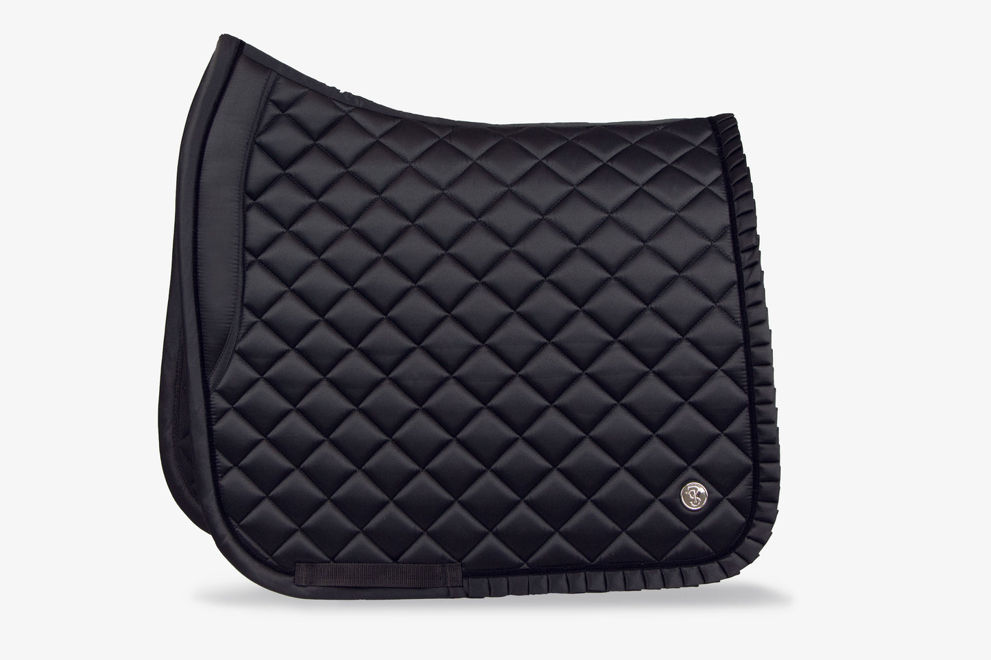 PSOS Dressage Pad Diamond Ruffle, Black